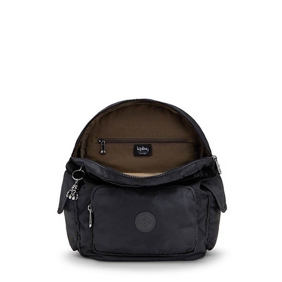 Sacs À Dos Kipling City Pack Small Classiche Noir Camouflage | FR 1715NW